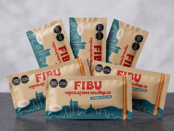 Chocolatinas Saludables FIBU - Caja x 6 Unidades