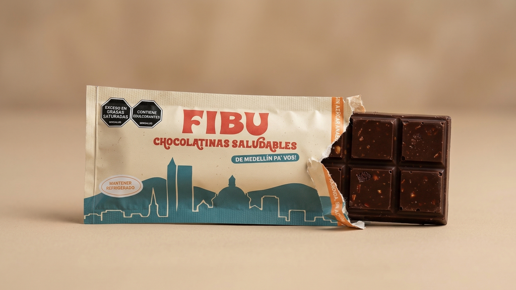 Chocolatinas Saludables FIBU - Caja x 12 Unidades