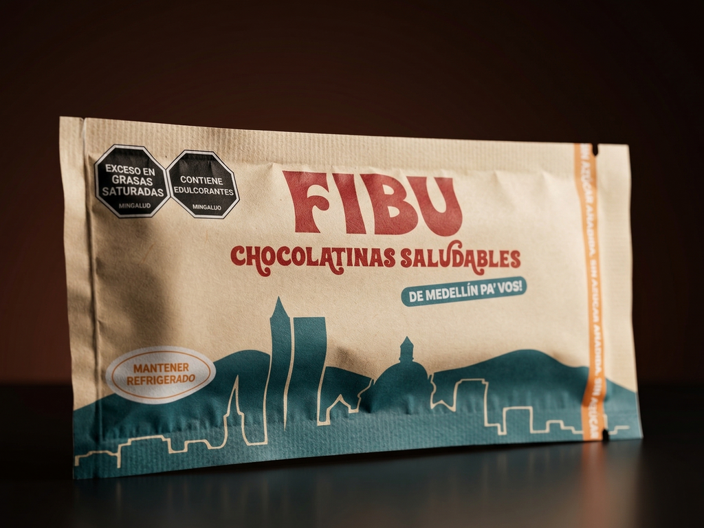 Chocolatinas Saludables FIBU - Caja x 12 Unidades