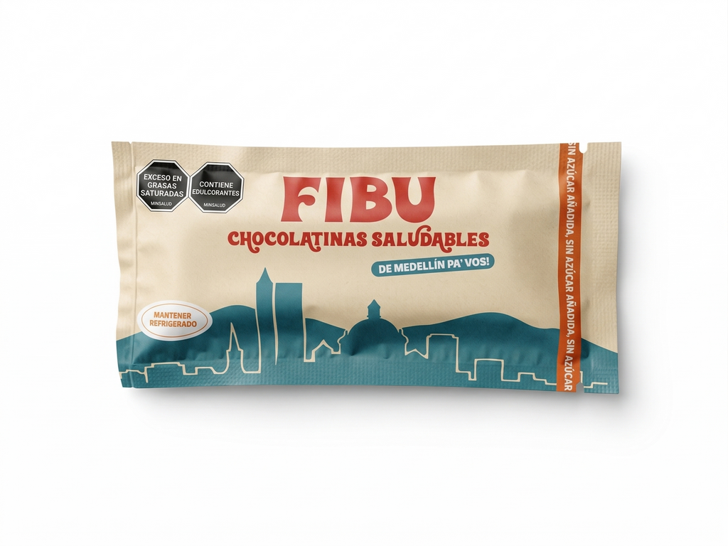 Chocolatinas Saludables FIBU - Caja x 12 Unidades